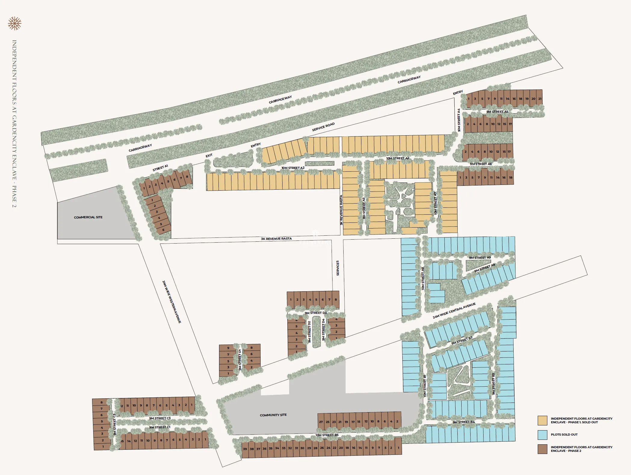 Master plan of Gardencity Enclave - Sector 93, Gurugram | DLF